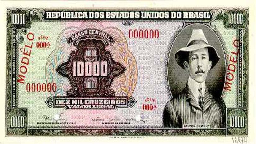 Império e Primeira República: Surge o papel-moeda, o "mil-réis" (Rs), que circulou de 1833 a 1942, emitido por Tesouro Nacional, Banco do Brasil e outros bancos autorizados - imagem: Banco Central do Brasil