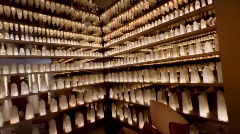 Spa oferece tratamentos com mais de 400 cristais de quartzo