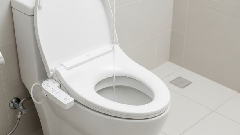 O dispositivo, que se acopla ao vaso sanitário tradicional, tem jato de água ajustável 