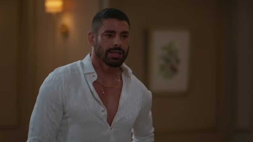 César Ribeiro: com a morte de Odete, ele herdou metade da fortuna da empresária, e isso pode ter sido planejado. Fotos: Reprodução/TV Globo