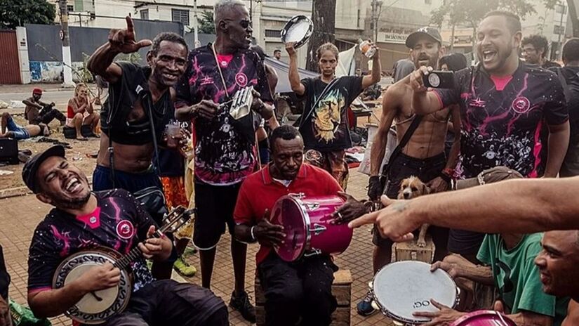 O coletivo Pagode na Lata nasceu em 2017 na Cracolândia unindo cultura e redução de danos.