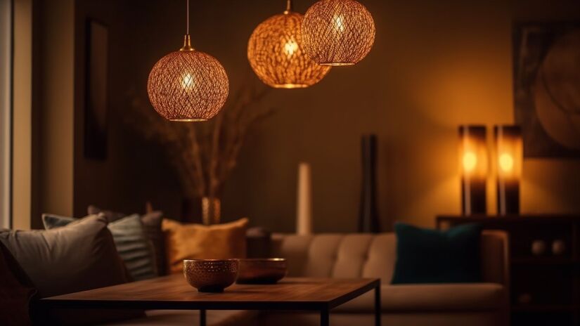 Luz amarelada, com cerca de 2.700K, é uma das melhores formas de aplicar a iluminação indireta (Foto: Freepik)