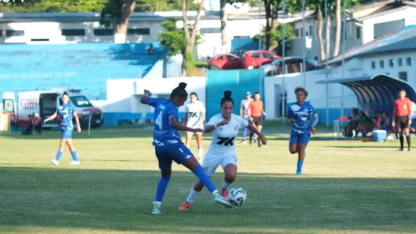 Santos e AD Taubaté se enfrentam, nesta sexta-feira, no Paulistão Feminino.

/Foto: Reprodução/YouTube