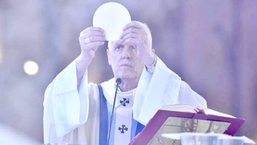 A Missa Solene foi realizada às 8h no Altar Central - (Thiago Leon/Santuário Nacional)