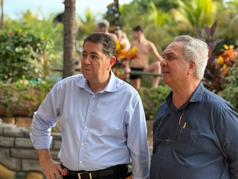 Entre os nomes dos visitantes estão Adalberto Fofan e Marco Aurélio Nunes Martins.
Foto: Divulgação/Thermas dos Laranjais