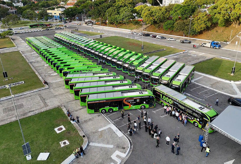 São Paulo recebeu o prêmio internacional Local Leaders Awards, concedido pela Bloomberg Philanthropies, pelo programa de eletrificação da frota de ônibus da capital | JFDiorio/SECOM