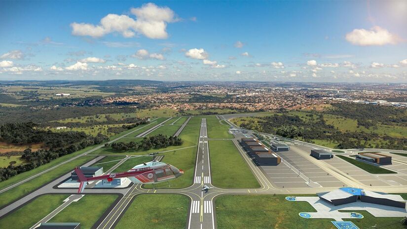 Obras no aeroporto Antares Polo Aeronáutico estão previstas para serem concluídas em 2027.