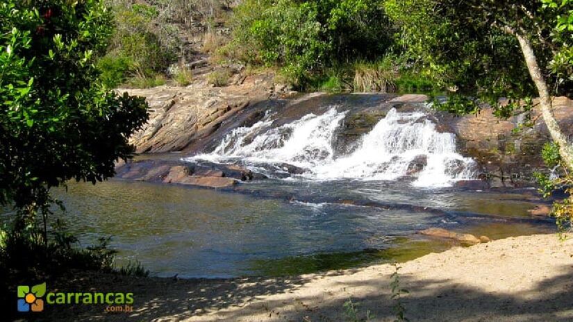 Cachoeira do Índio é perfeita para levar crianças. Imagem: Divulgação carrancas.com.br