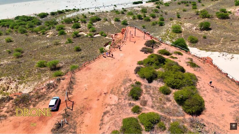 O pôr do sol no sertão à beira-mar é um dos grandes atrativos locais