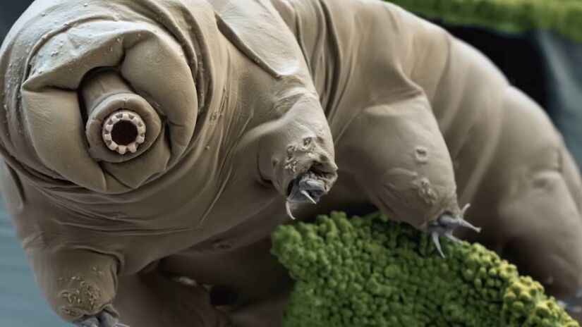 Com uma aparência que oscila entre o adorável e o estranho, este animal microscópico possui oito patas com garras e mede menos que um grão de sal, mas carrega o título de criatura mais resistente da Terra.