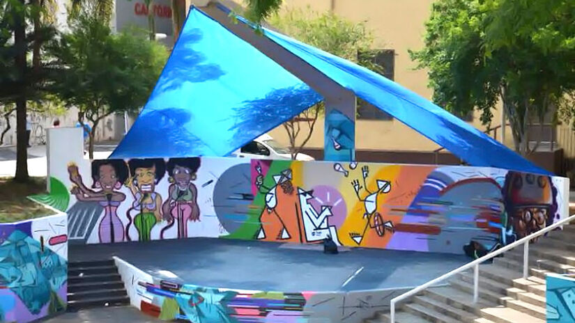 Iniciativa foi organizada em conjunto com outros movimentos que ocupam o espaço, como o Sarau da Consciência e o Cine Pérola. Foto: Júlio Bastos/PSA