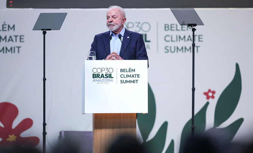 Presidente Lula durante discurso na abertura da cúpula das Nações Unidas/Toninho Castro/Gazeta de S.Paulo