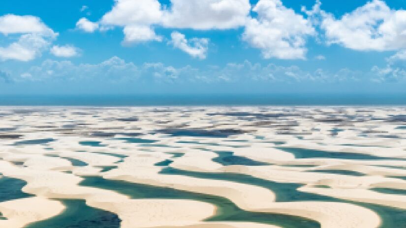 Os Lençóis Piauienses, assim como os Maranhenses, são paraísos ameaçados pelo aquecimento global. Imagem: Julius Dadalt/Wikimedia Commons