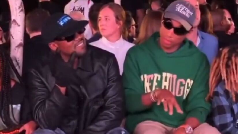 Dois dos grandes nomes da música mundial, os artistas norte-americanos Kanye West e Pharrell Williams já viralizaram curtindo um dos sucessos do cantor Lô Borges, ícone da MPB - (Reprodução)