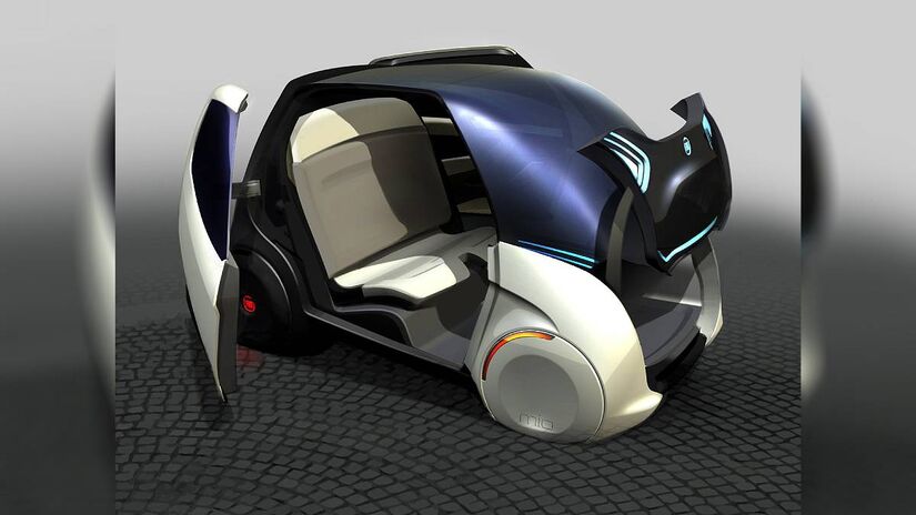 Detalhes luminosos e curvas fluidas deram identidade única ao Fiat Mio, símbolo de criatividade e experimentação | Reprodução/Fiat
