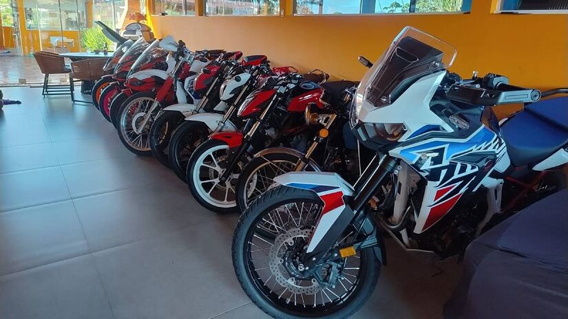 Motos de luxo estão entre as apreendidas | Divulgação/SSP