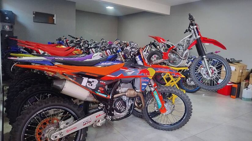Ao todo 44 motos foram apreendidas na operação | Divulgação/SSP