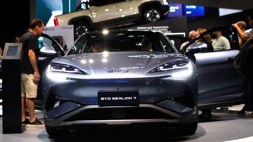 Com fábrica gigante na Bahia e liderança entre as asiáticas no mercado interno, a BYD puxa a expansão da frota eletrificada no estado de São Paulo | Yuri Villaça/Gazeta S.Paulo