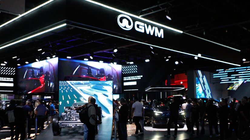 No Salão do Automóvel, a GWM integra o bloco de asiáticas que se tornam protagonistas enquanto gigantes como Volkswagen e Ford ficam ausentes | Yuri Villaça/Gazeta S.Paulo