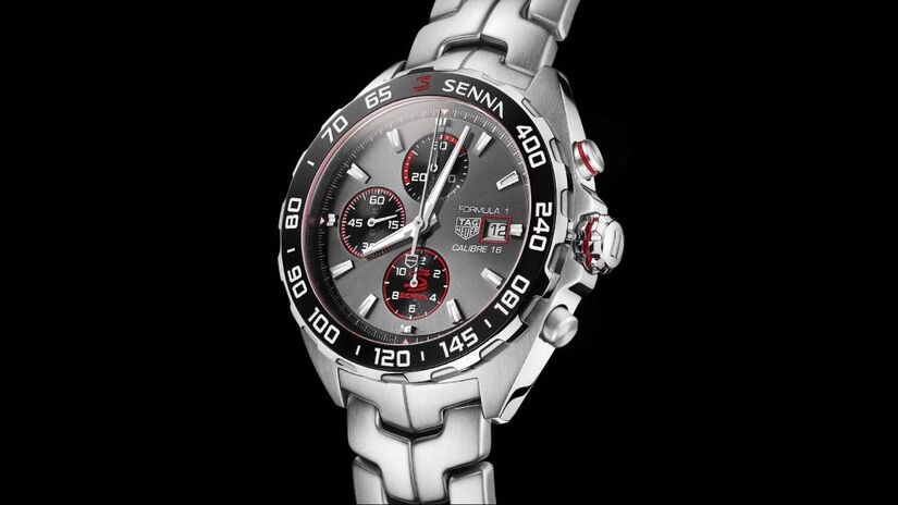 TAG Heuer Formula 1 Chronograph x Senna Automático pode chegar a custar R$ 30,9 mil. Foto: Divulgação