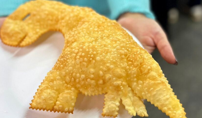 O inusitado pastel de dinossauro/Divulgação/Apetit