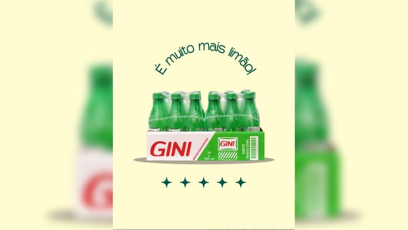 Em 1980, nove anos após sua criação, a Gini desembarcou no Brasil com a proposta de apresentar um refrigerante de limão com pegada europeia, mais sofisticado e com sabor mais intenso do que concorrentes diretos, como Sprite e Soda Limonada.