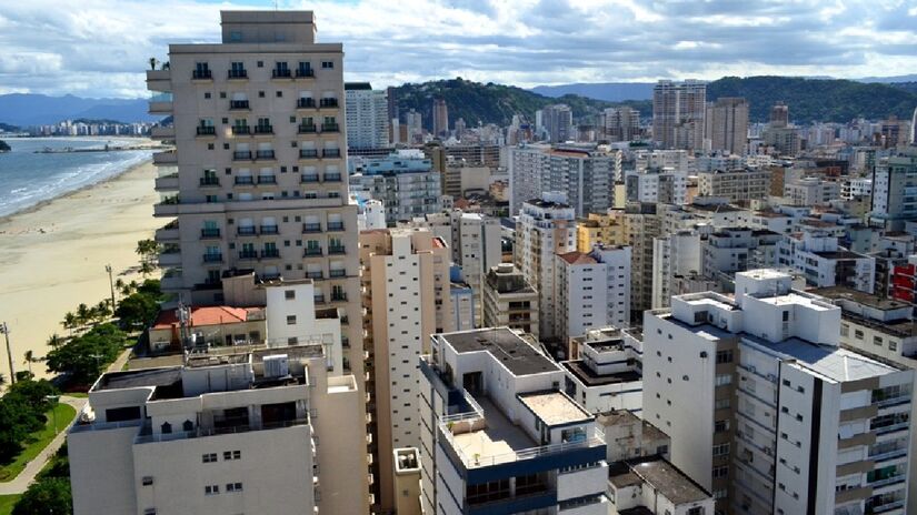 A cidade de Santos é uma das mais quentes do Estado. Imagem: Arnaldo FM/Wikimedia Commons