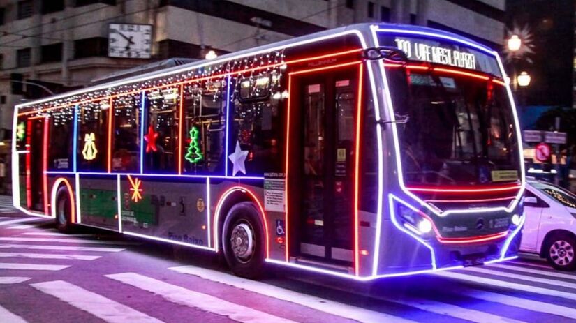 200 ônibus receberão iluminação temática/Divulgação/PMSP