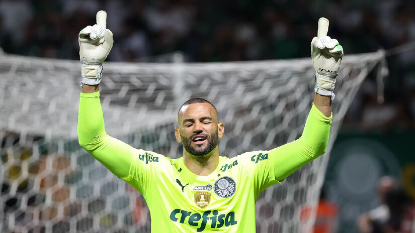 Weverton (Palmeiras) disputa por uma vaga na seleção da temporada.

/Foto: Cesar Greco/Palmeiras