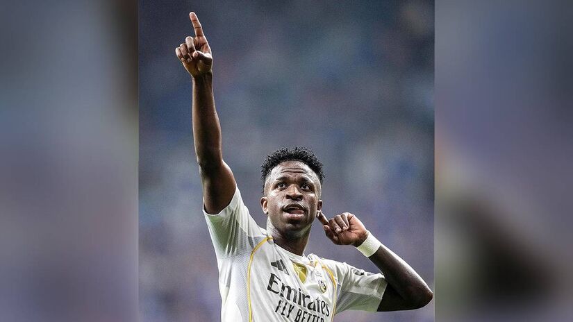 Vinícius Júnior (Real Madrid) disputa por uma vaga na seleção da temporada.

/Foto: Reprodução/Instagram