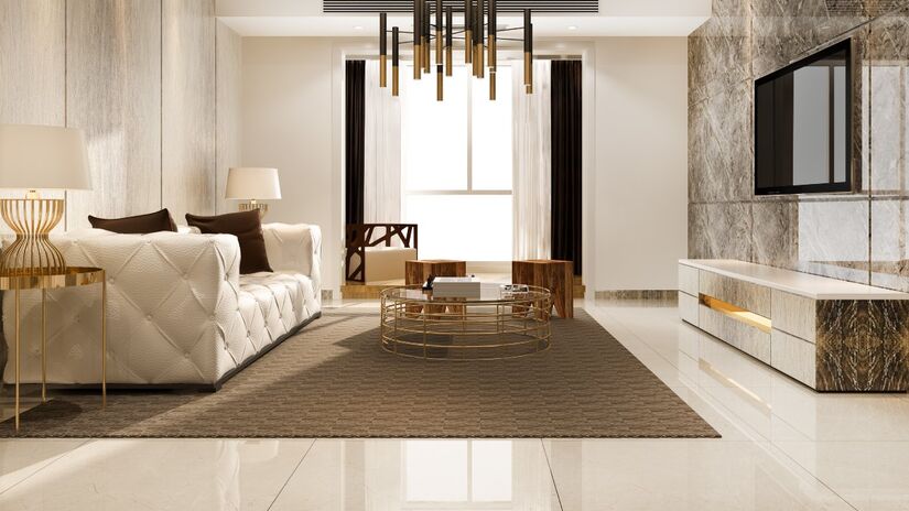 O resultado é um acabamento sofisticado, com aparência de porcelanato polido e instalação em minutos (Foto: Freepik)