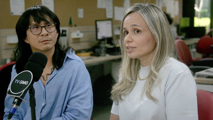 Soraya Damasceno, CEO da Creaturae Tecnologia 3D, e Sioduhi, estilista do povo Waikahna (Piratapuya), participaram de uma entrevista exclusiva à Gazeta nesta sexta-feira (5/12). Fotos: Thiago Neme/Gazeta de S.Paulo