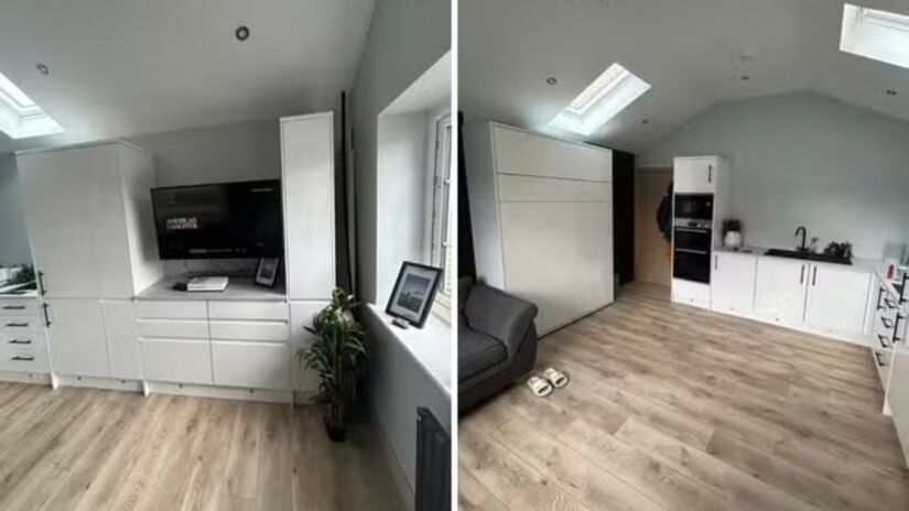 Ap&oacute;s concluir a obra com apoio de profissionais e planejamento, ele passou a receber pedidos de or&ccedil;amento e anunciou novos trabalhos para o ano novo (Fotos: Reprodu&ccedil;&atilde;o/TikTok / @lewistattersall._)