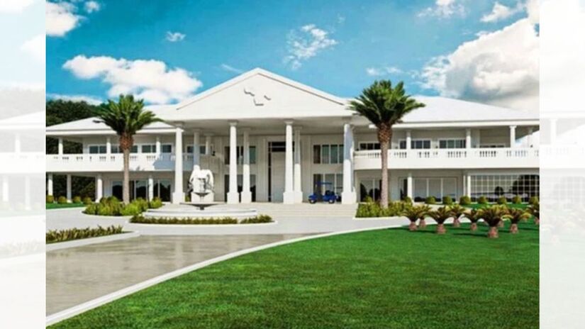 O estilo da casa ficou conhecido como 'greco-goiano' e alguns usuários também compararam o design a lojas da Havan