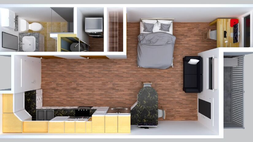 Novos apartamentos cada vez menores dominam o mercado imobiliário. Imagem: Wikideas1/Wikimedia Commons