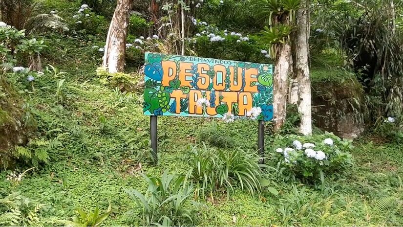 3- Pesque Truta Ribeirão Grande, em Pindamonhangaba (Foto: Reprodução/Youtube)