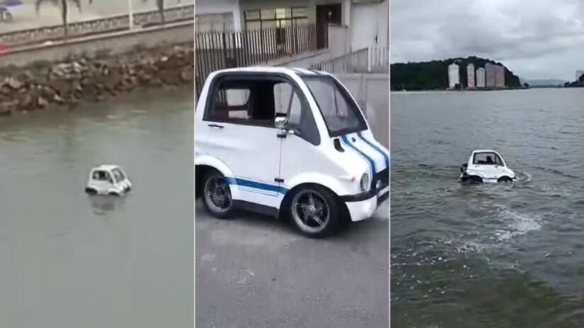 Apesar do sucesso online, a aventura aquática teve fim após a abordagem da Guarda Civil Municipal (GCM), que foi acionada por possíveis riscos à segurança pública e ao meio ambiente. Foto: Divulgação/Redes sociais