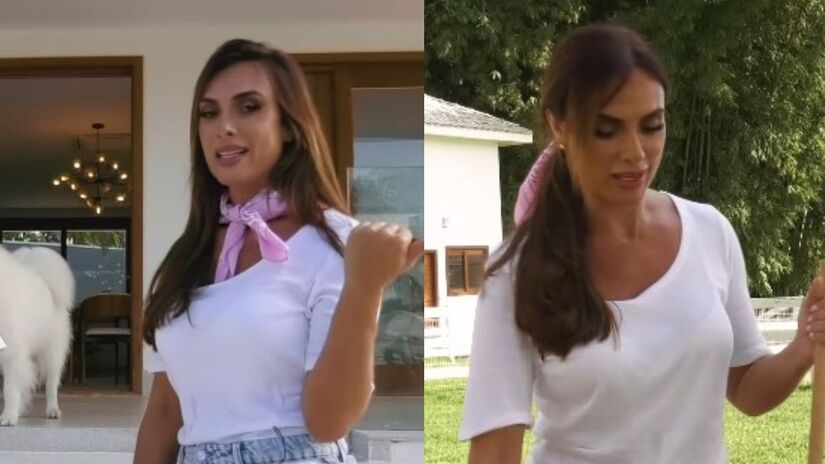 Sempre que consegue uma brecha na agenda, Nicole gosta de se refugiar na fazenda e dedicar um tempo ao cuidado de seus animais