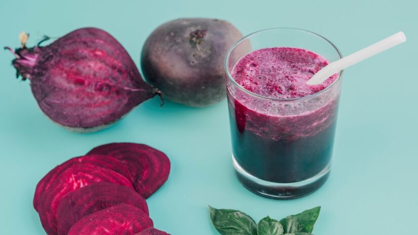 2. Suco de beterraba com cenoura e laranja