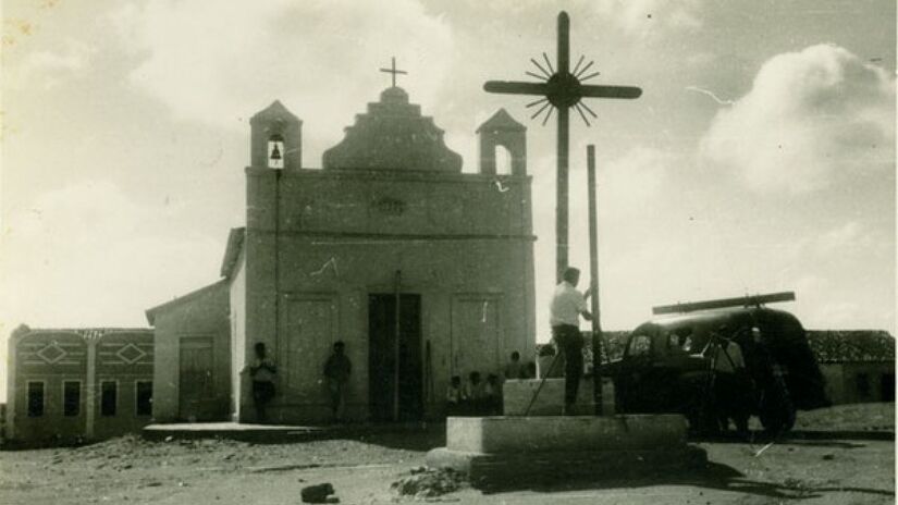 Imagem de uma capela da região em 1956. Imagem: IBGE/Domínio Público
