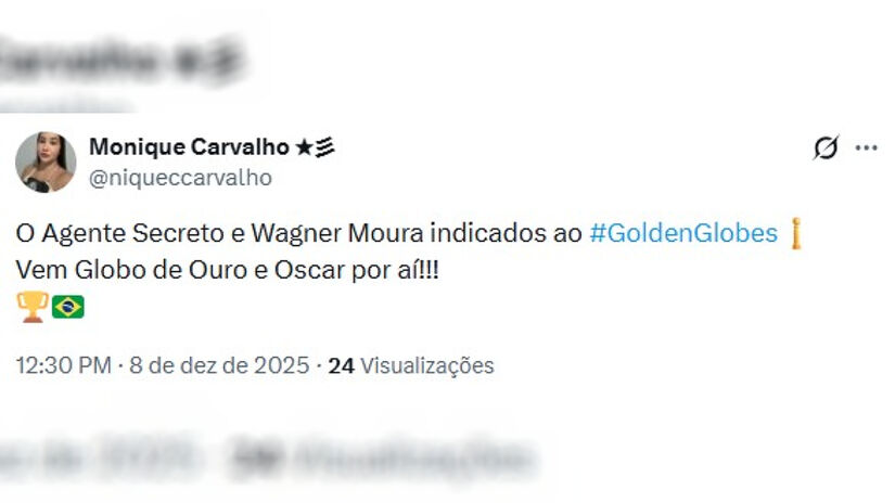 Usuários do X se manifestaram em relação às indicações do filme | Reprodução/X