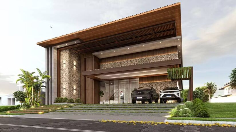 Arquitetos entregam proposta moderna, mas João queria casa inspirada no sertão | Reprodução/Instagram