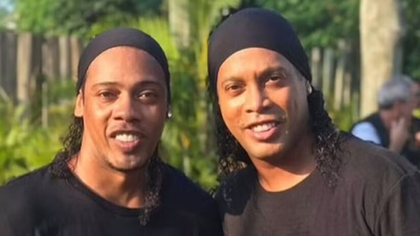 Ronaldinho Gaúcho e seu sósia  Foto: Instagram