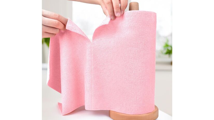 Feitas de microfibra ou algodão de alta absorção, as toalhas reutilizáveis conseguem reter muito mais umidade - (Divulgação)