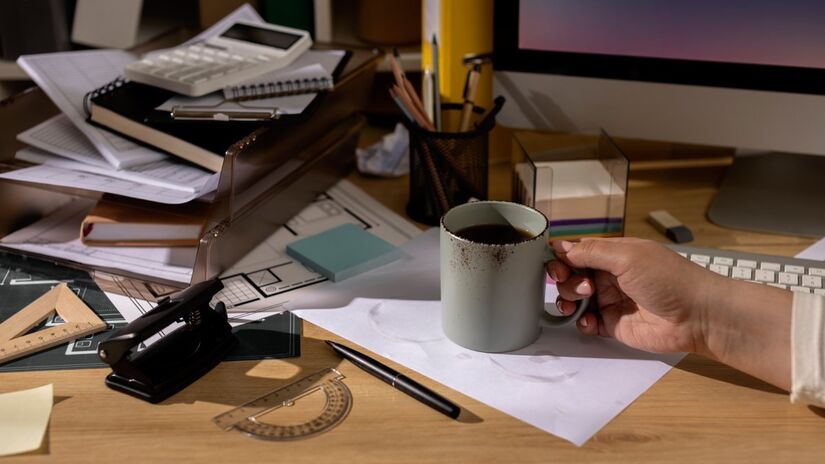 Uma mesa desarrumada pode funcionar como extensão da mente e estimular conexões criativas