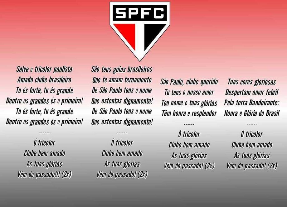 Ó Tricolor Eu Amo Você SPFC