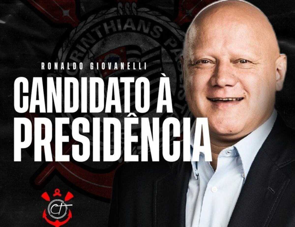 Ronaldo Giovanelli anuncia candidatura à presidência do Corinthians