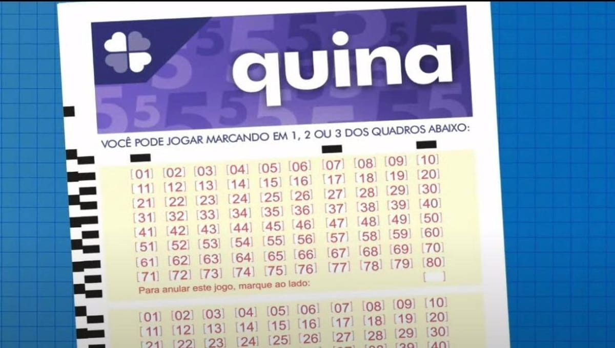 Confira os números sorteados na Quina no concurso 6737, nesta sexta (23 ...