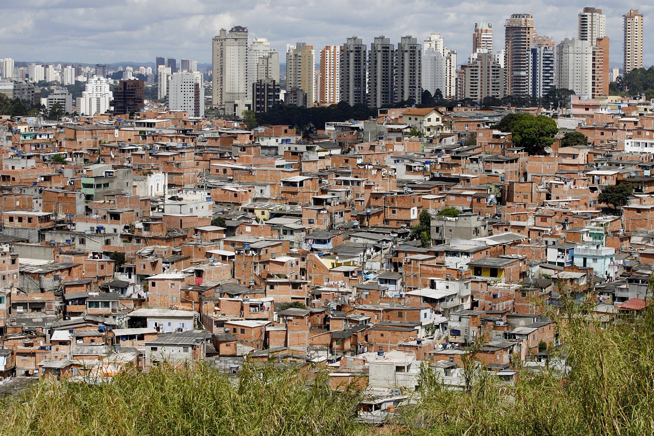 Vista da favela de Paraisópolis