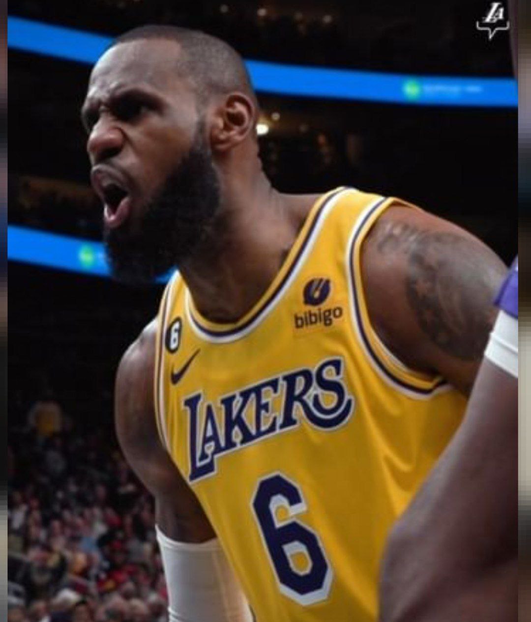 LeBron James durante jogo dos Los Angeles Lakers